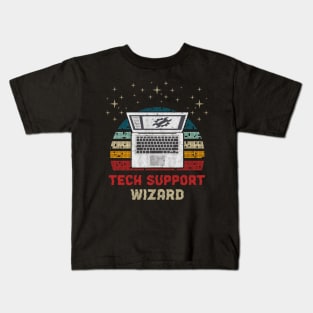 Tech Support Wizard Kids T-Shirt